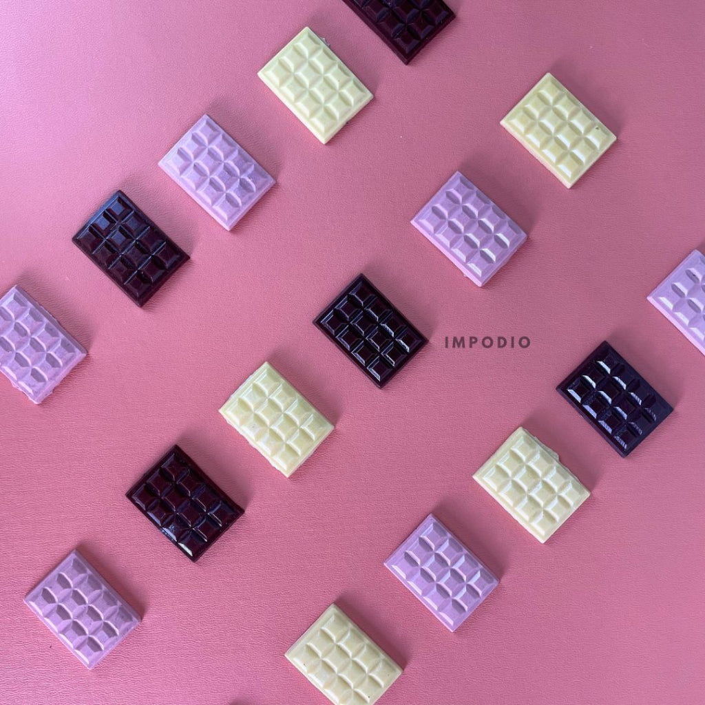 IMPODIO Coklat mini Square Imitasi props foto - Properti produk