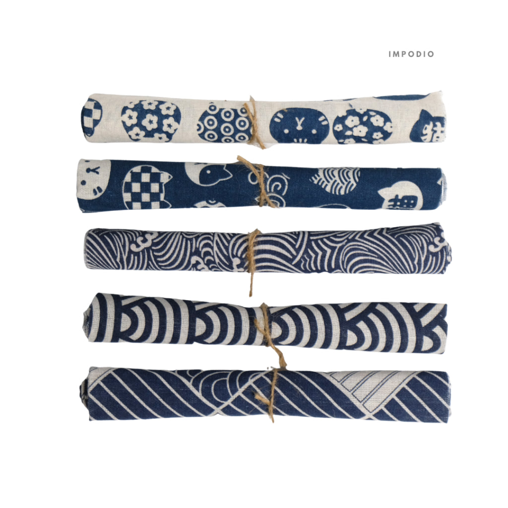IMPODIO Napkin Japanese – kanvas jepang foto makanan uk 50x50cm - detail produk
