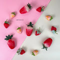 IMPODIO Mini strawberry palsu – buah plastik - detail produk