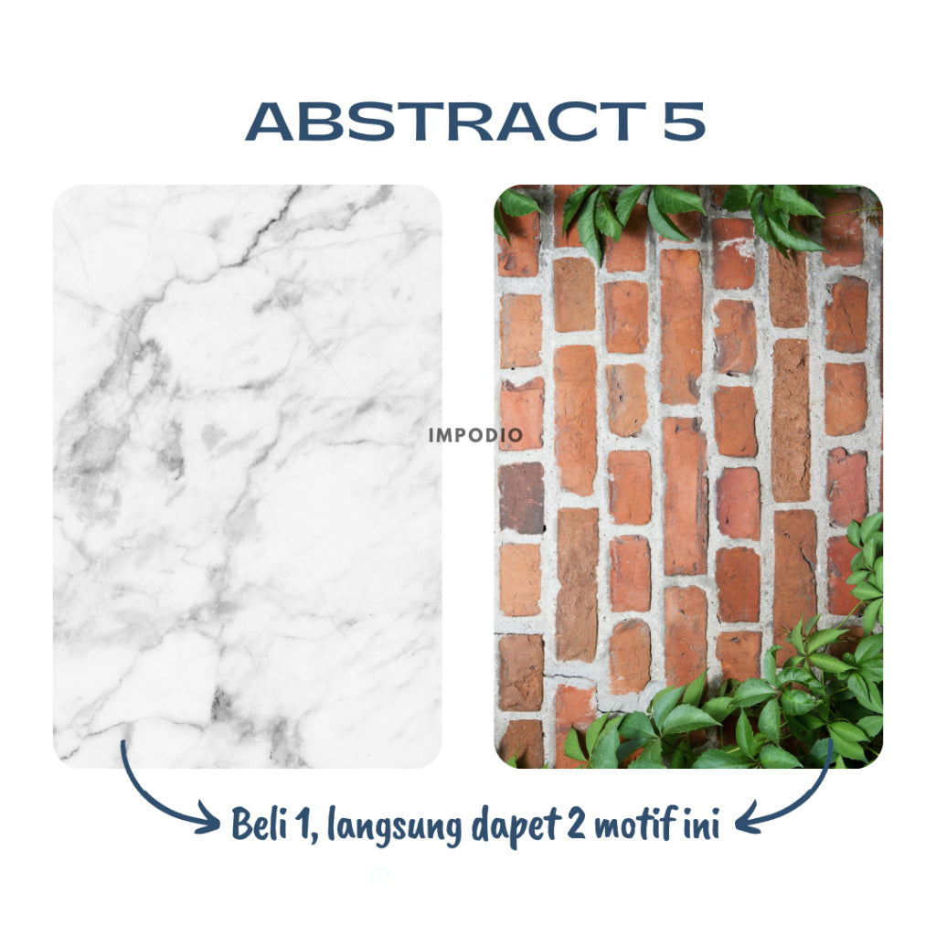 BUY 1 FREE 1 IMPODIO Background foto alas foto product motif abstract marmer Anti Air