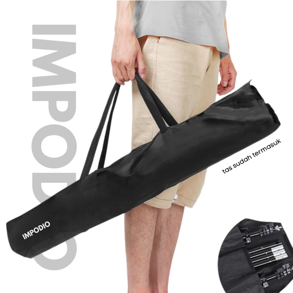 IMPODIO Background Stand Foto Studio ukuran Tinggi 300cm dan 200cm