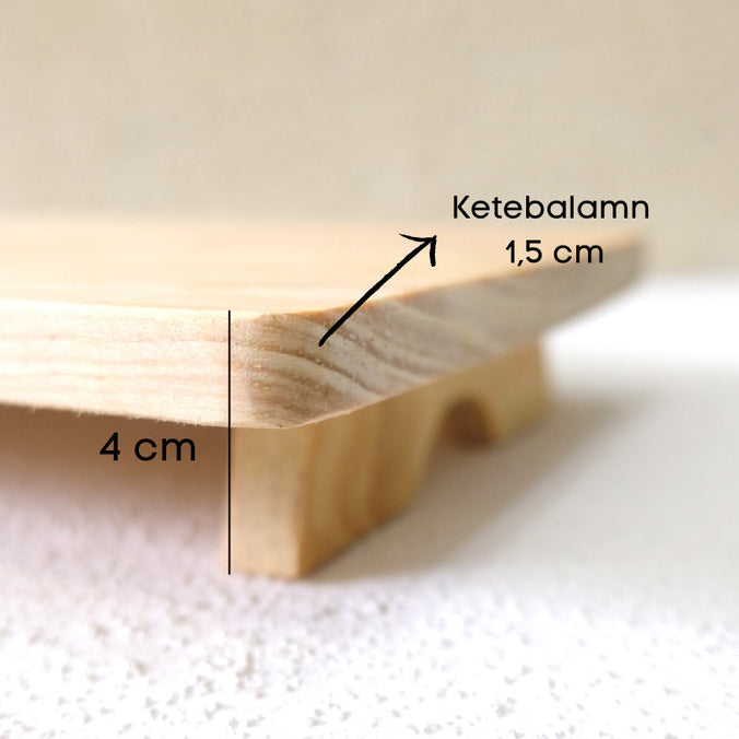 IMPODIO Talenan Kayu Pinus / Properti foto props