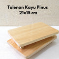 IMPODIO Talenan Kayu Pinus 22x15 cm Aksesoris Photography Asli Kayu Alami – Properti Foto Props