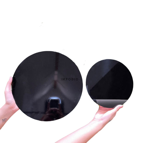 IMPODIO Acrylic Hitam dan Putih 2mm uk 22 dan 30 cm props foto
