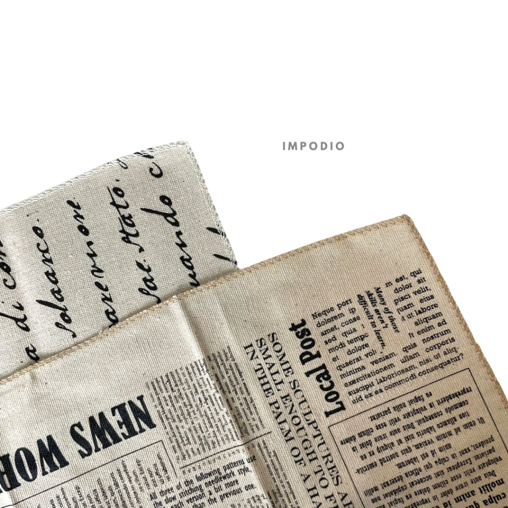 IMPODIO Napkin Canvas motif koran kain props foto food styling - detail produk