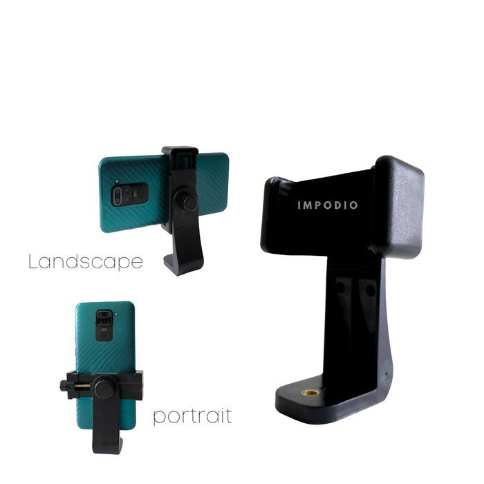 IMPODIO Phone Holder 360 derajat - Pegangan HP Tripod Rotation