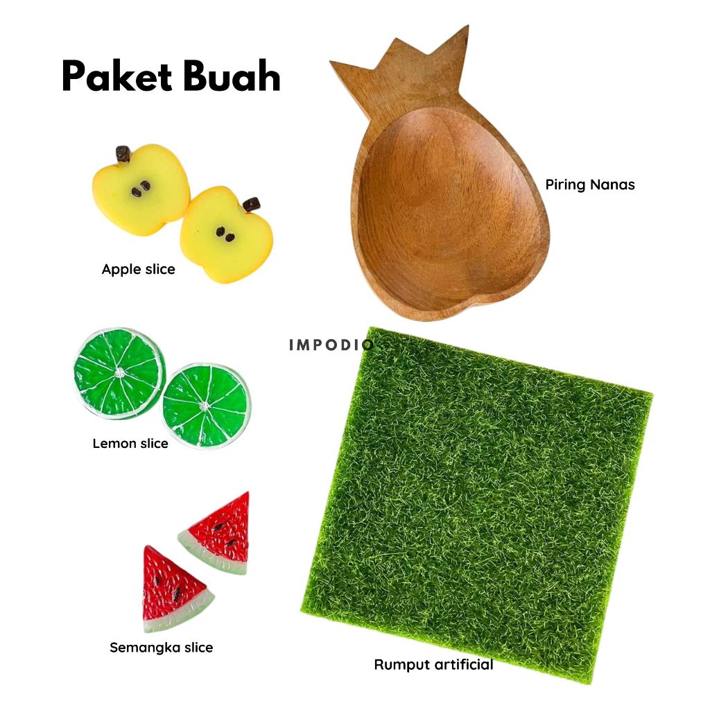 IMPODIO Paket Kitchen Bumbu dan Buah - Properti Foto Produk