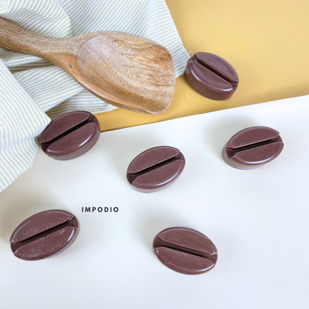 IMPODIO Biji Kopi Jumbo Artificial - Coffee Beans Props Foto - tampak samping