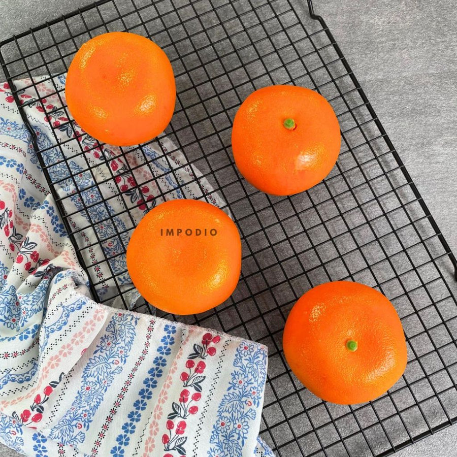 IMPODIO Jeruk Artificial Dekorasi Foto Produk – Buah Jeruk Palsu (Fake