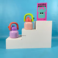 IMPODIO Tangga Podium Display Produk Tas Sepatu BIG SIZE - tampak samping
