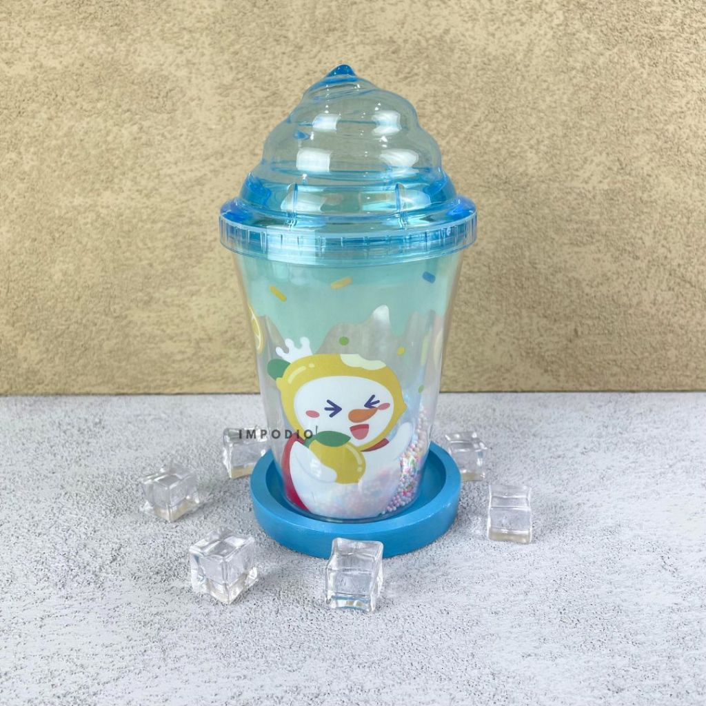 IMPODIO Coaster Tatakan Gelas - tatakan gelas kayu warna warni colorful