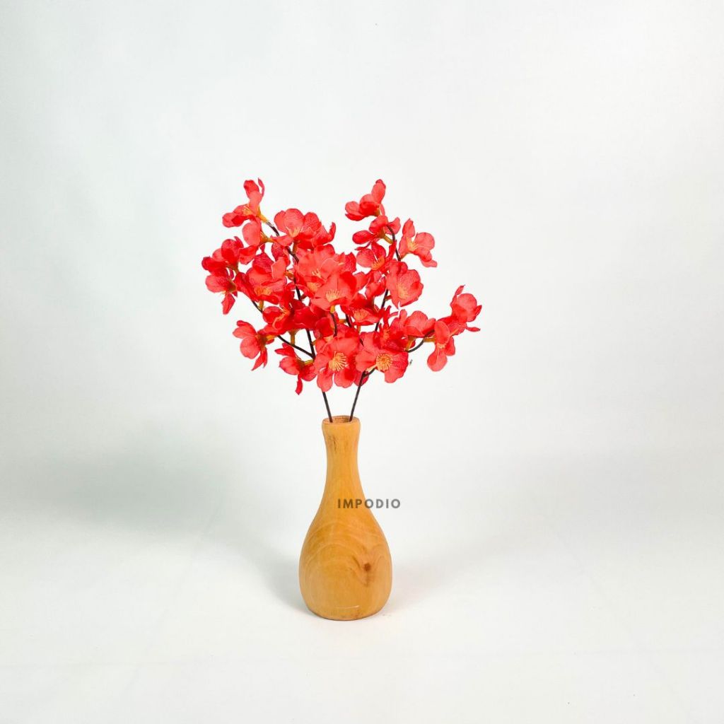 Paket Vas Bunga kayu IMPODIO/Dekorasi meja ruang tamu