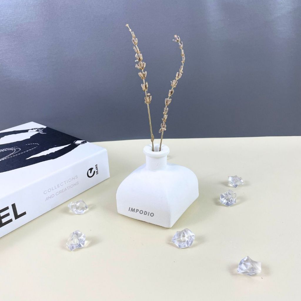 IMPODIO Mini Flower Vase Concrete Mini Nordic  Aesthetic berbagai variant-  Vas Bunga Dekorasi Meja Props Foto Produk
