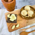 IMPODIO Bawang Putih Kupas Artificial Palsu – Fake Garlic Bumbu Dapur - tampak samping