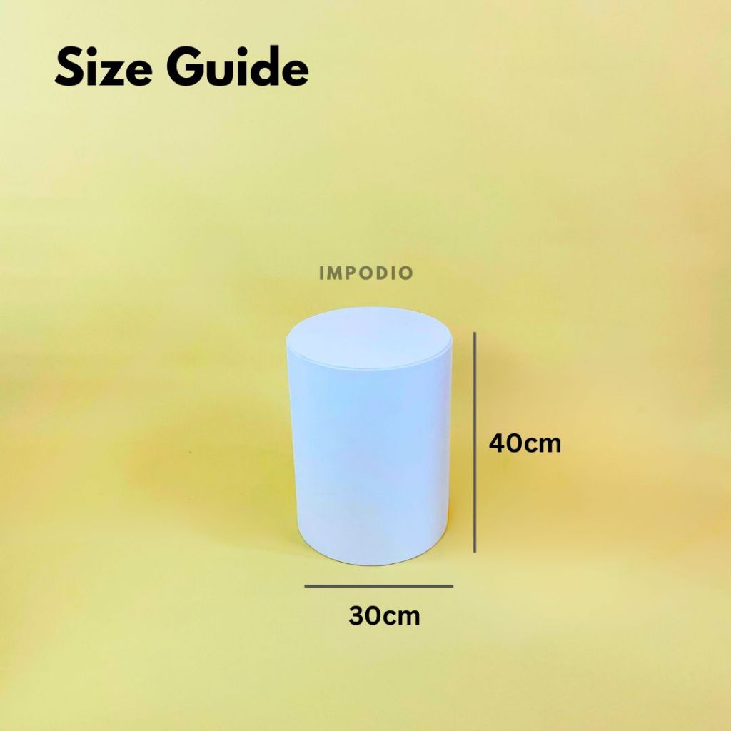 IMPODIO Round Podium Big Size - Display Produk Besar Props Foto