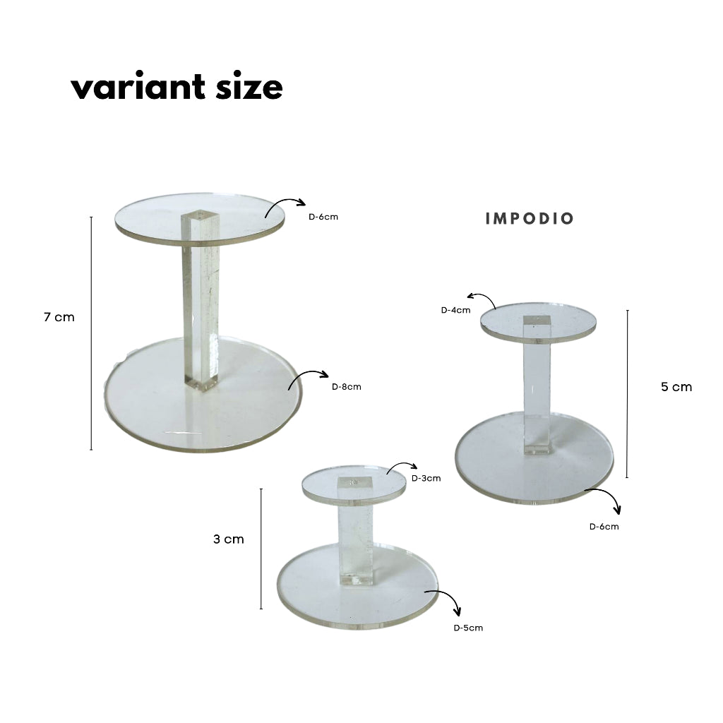 IMPODIO DIY acrylic stand bundle 3 pcs - props foto