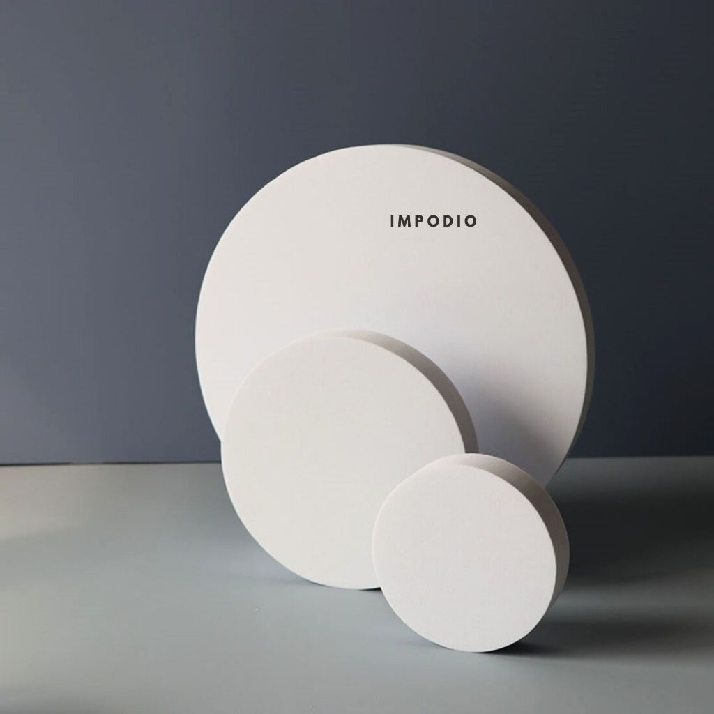 IMPODIO Set 3pcs Round Geometry Photo Props - podium leveling