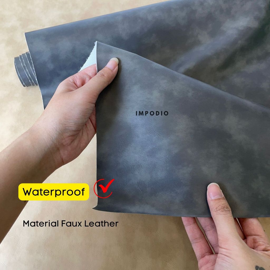 IMPODIO Background kulit - Faux Leather 70x100cm - Alas foto produk