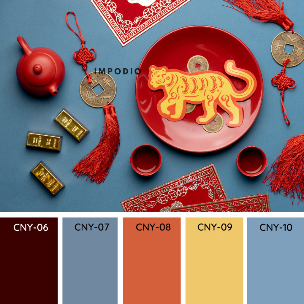 Chinese IMPODIO Background Paper / kertas warna polos 50x100cm alasfoto produk IMLEK