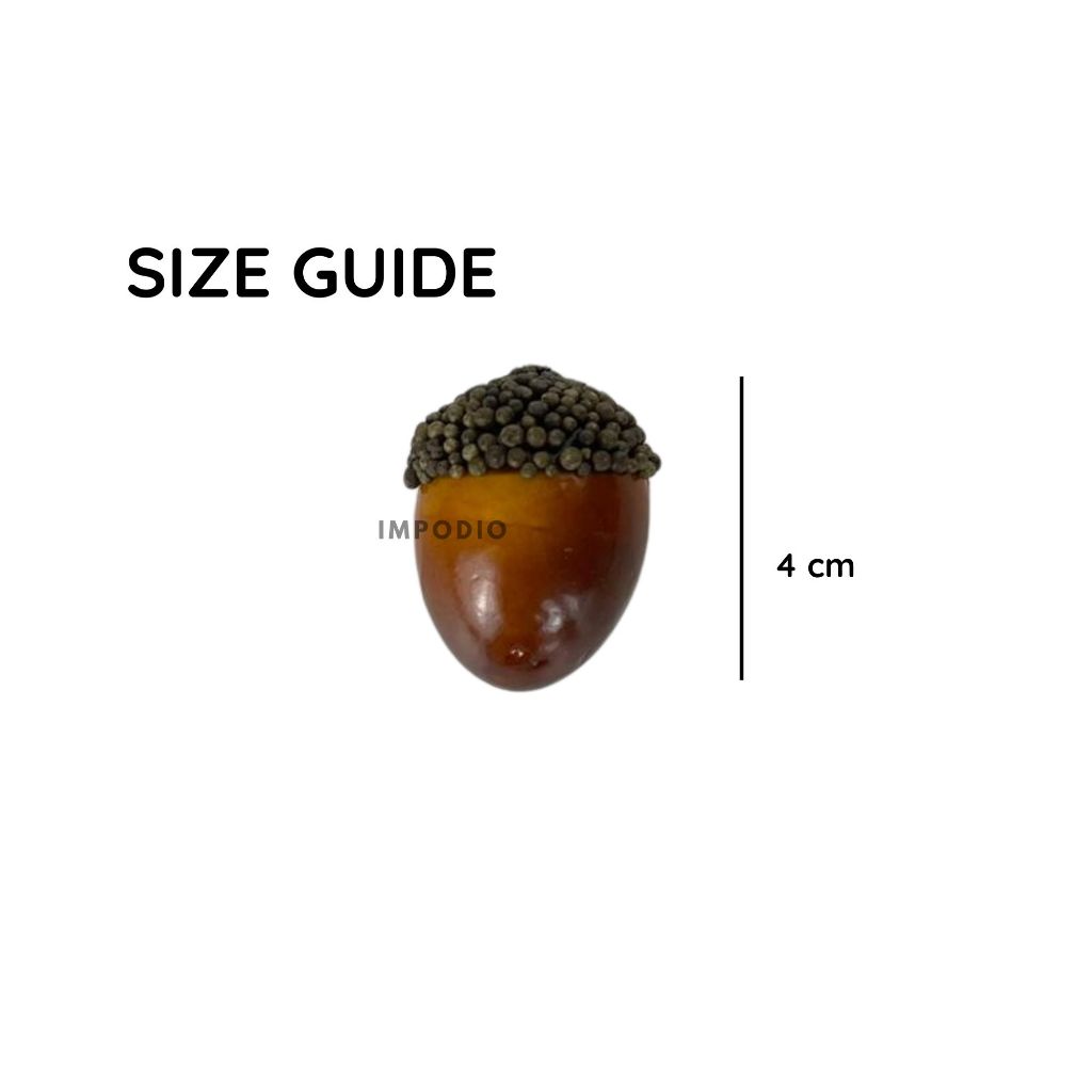 IMPODIO Artificial biji buah Acorn props foto