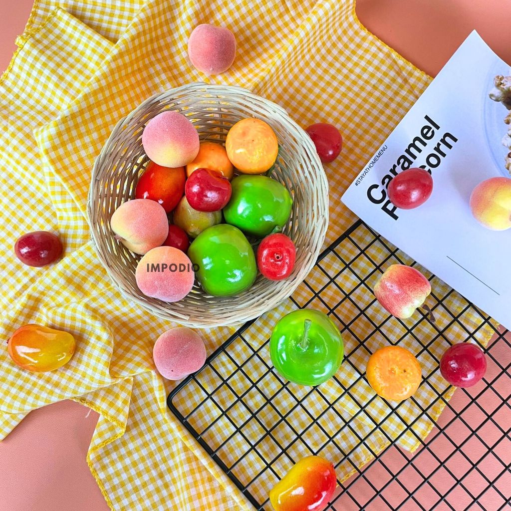 IMPODIO Set Buah Artificial / Properti props foto