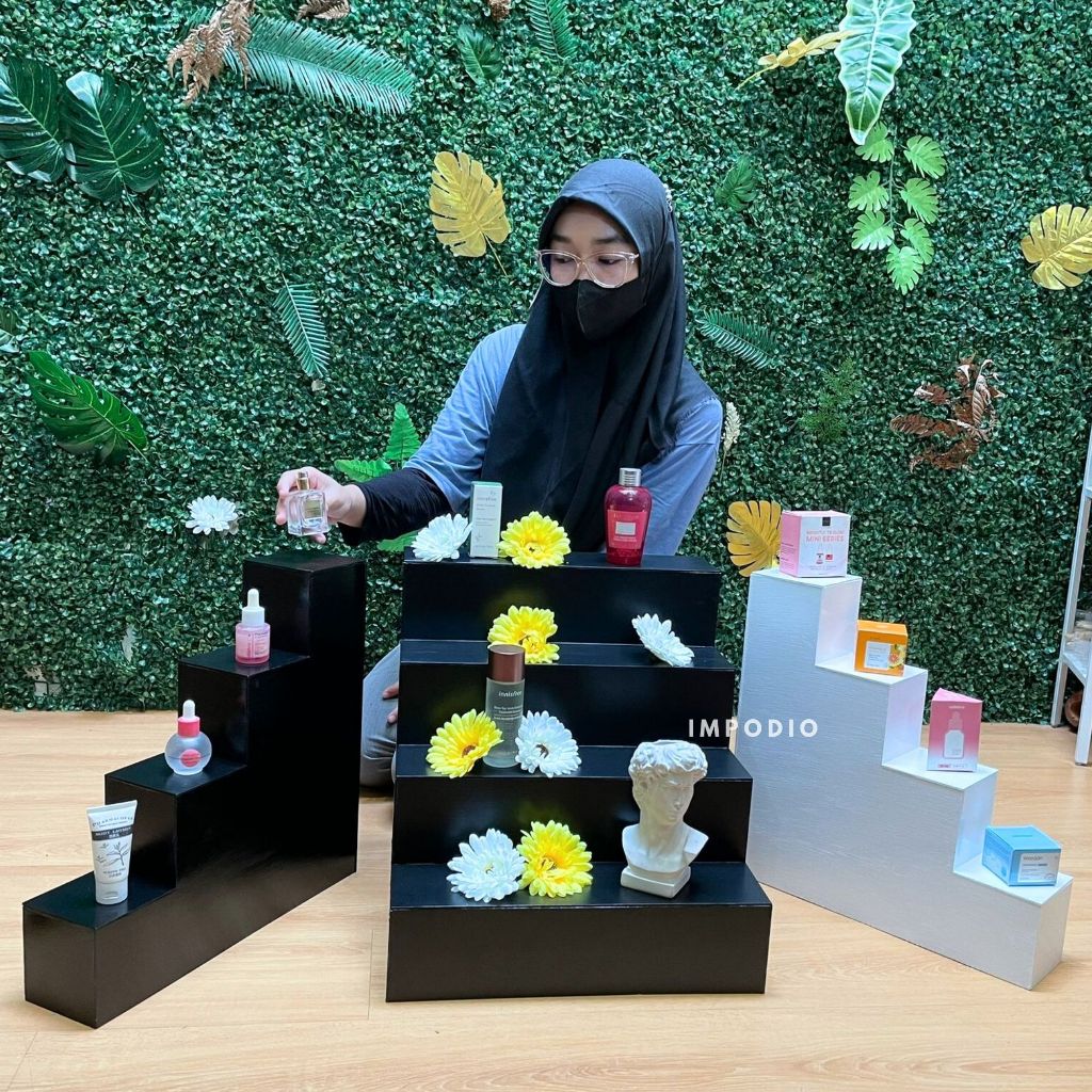 IMPODIO Tangga Podium Kayu Ukuran Jumbo - props foto / display barang