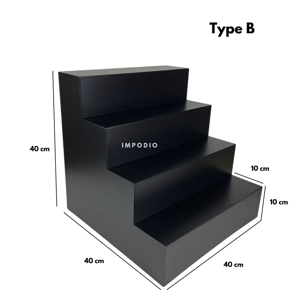 IMPODIO Tangga Podium Kayu Ukuran Jumbo - props foto / display barang