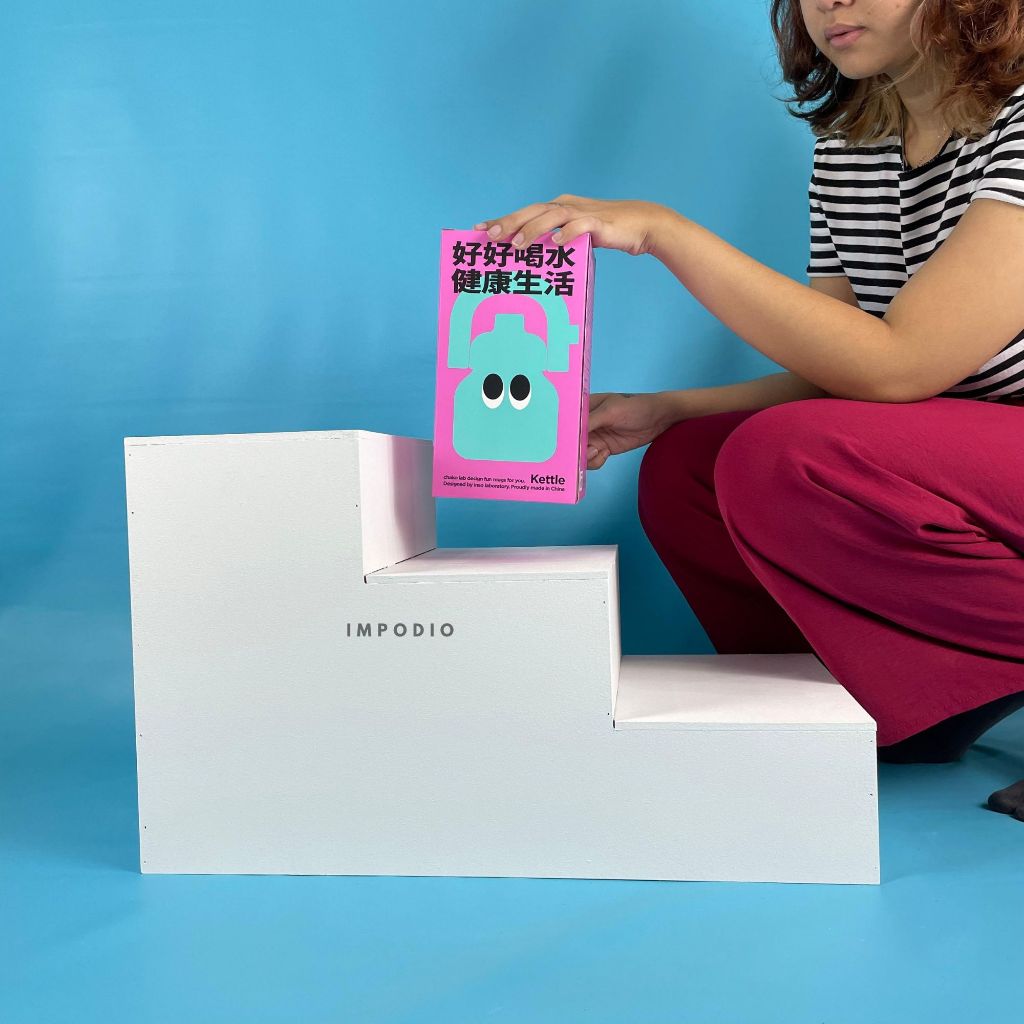 IMPODIO Tangga Podium Display Produk Tas Sepatu BIG SIZE - Properti Foto Produk