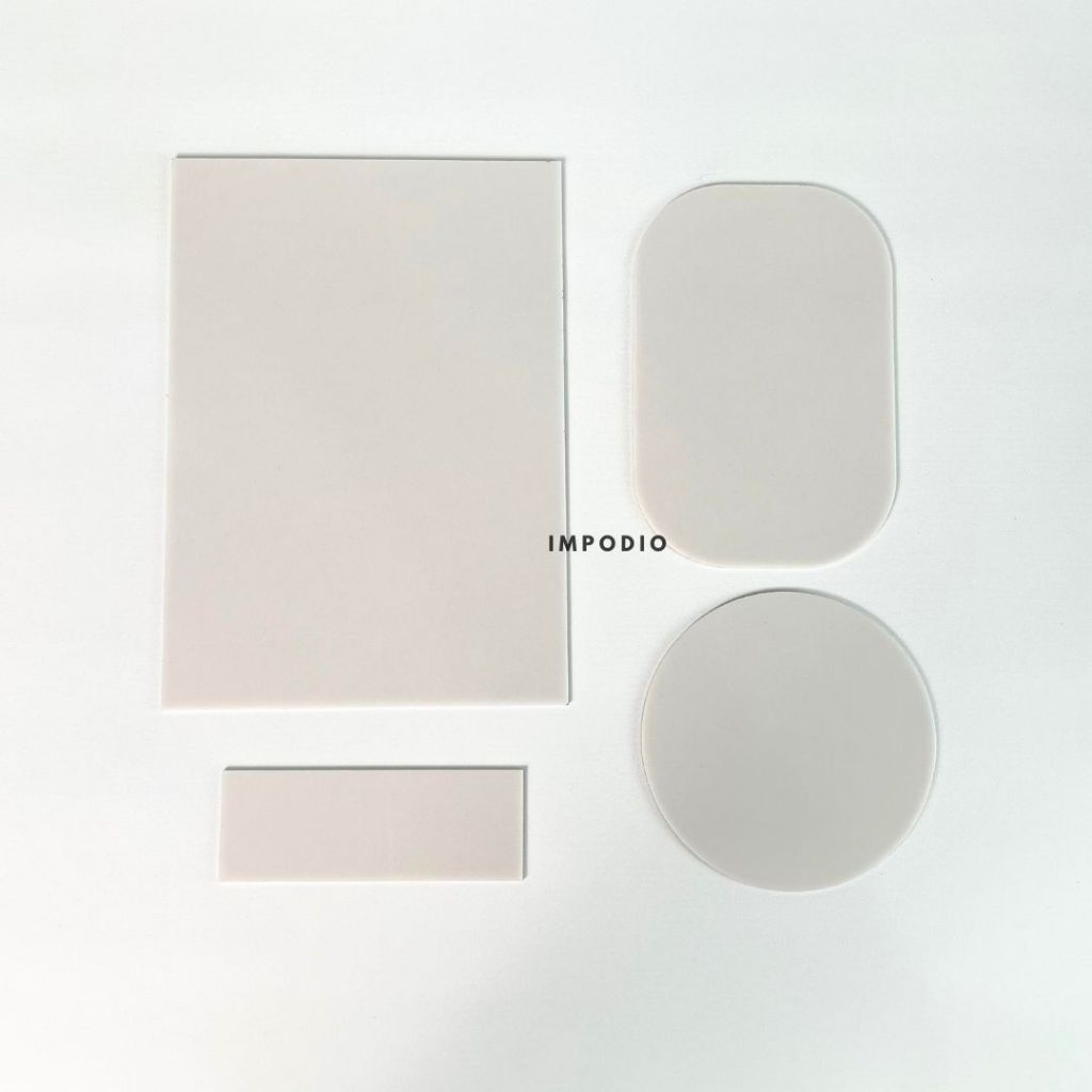 IMPODIO Set Acrylic 4 Shapes Mirror Props Foto Aksesoris  - Dekorasi Foto Produk
