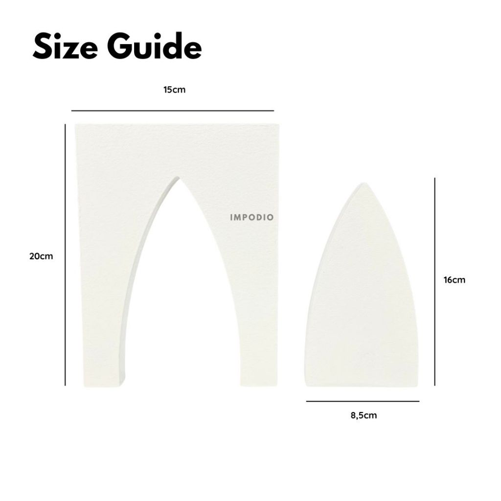 IMPODIO Window Geometry Kayu  Set- Props Foto Produk Aesthetic