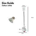 IMPODIO Flexible Lamp Holder E27 – Fitting Lampu - close up