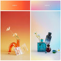 IMPODIO Paper Background Gradient ukuran 50x100cm - alas foto gulung - packaging