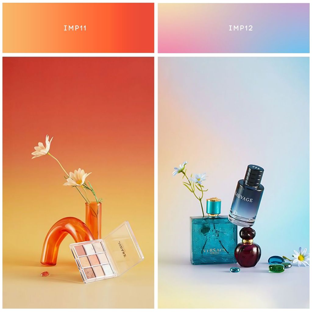 IMPODIO Paper Background Gradient ukuran 50x100cm - alas foto gulung