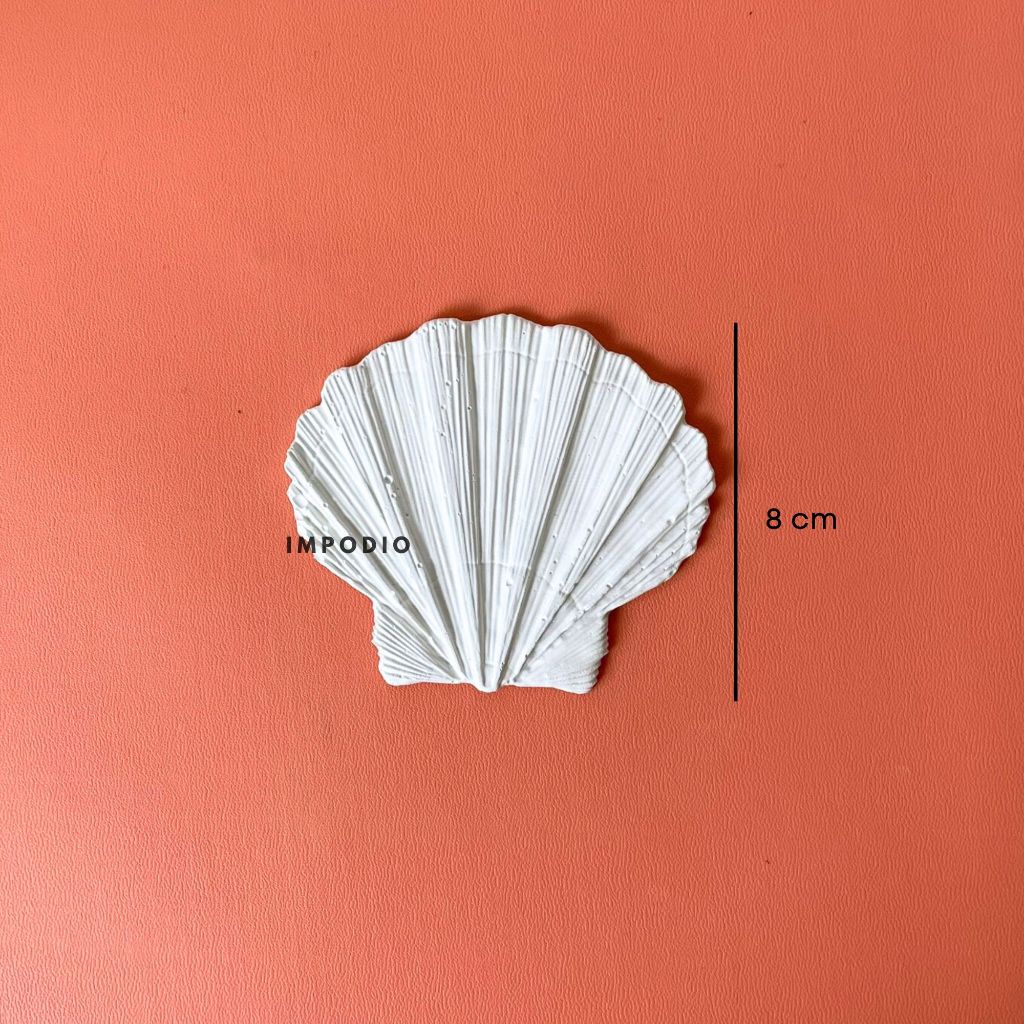 IMPODIO Coral Shell Concrete - Props foto produk bentuk kerang