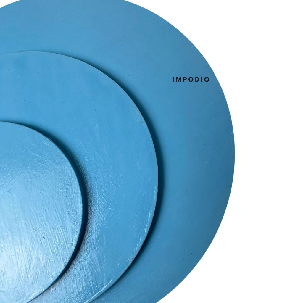 Kayu bentuk bulat beragam ukuran - Colorfull geometri lingkaran - Props foto / decoration