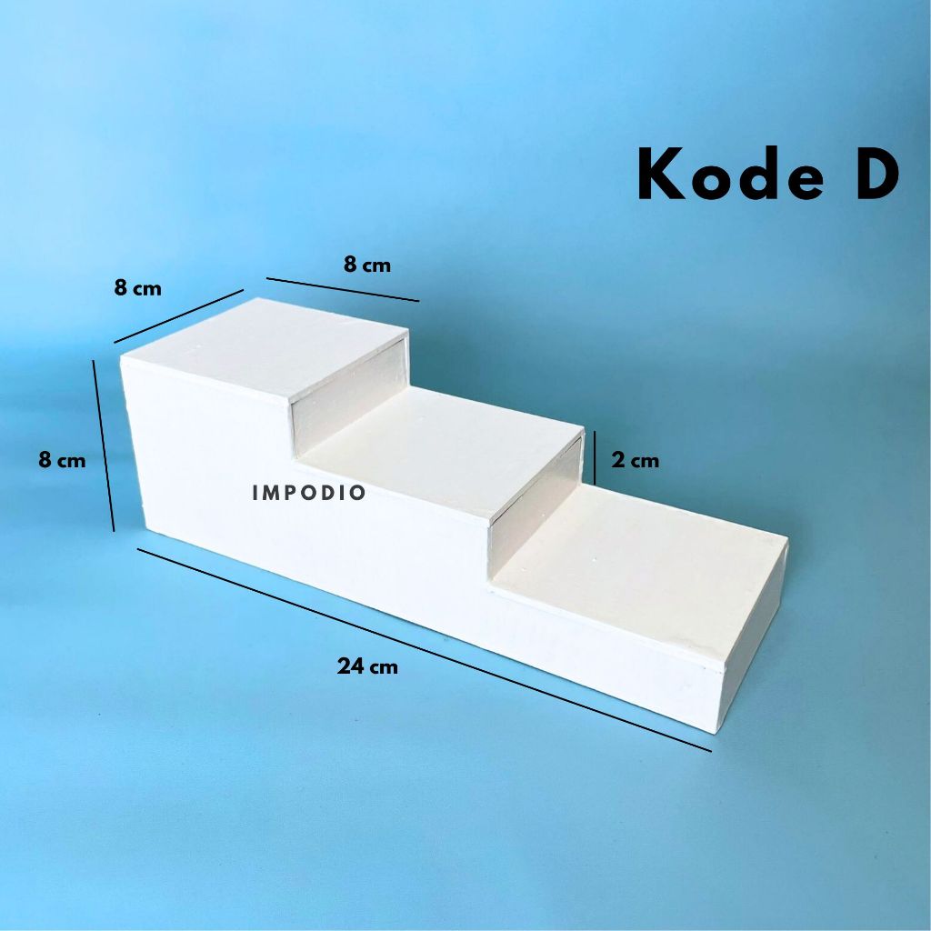 IMPODIO Properti Foto Tangga Podium Kayu beragam ukuran - props foto thema skincare / acc / lainnya