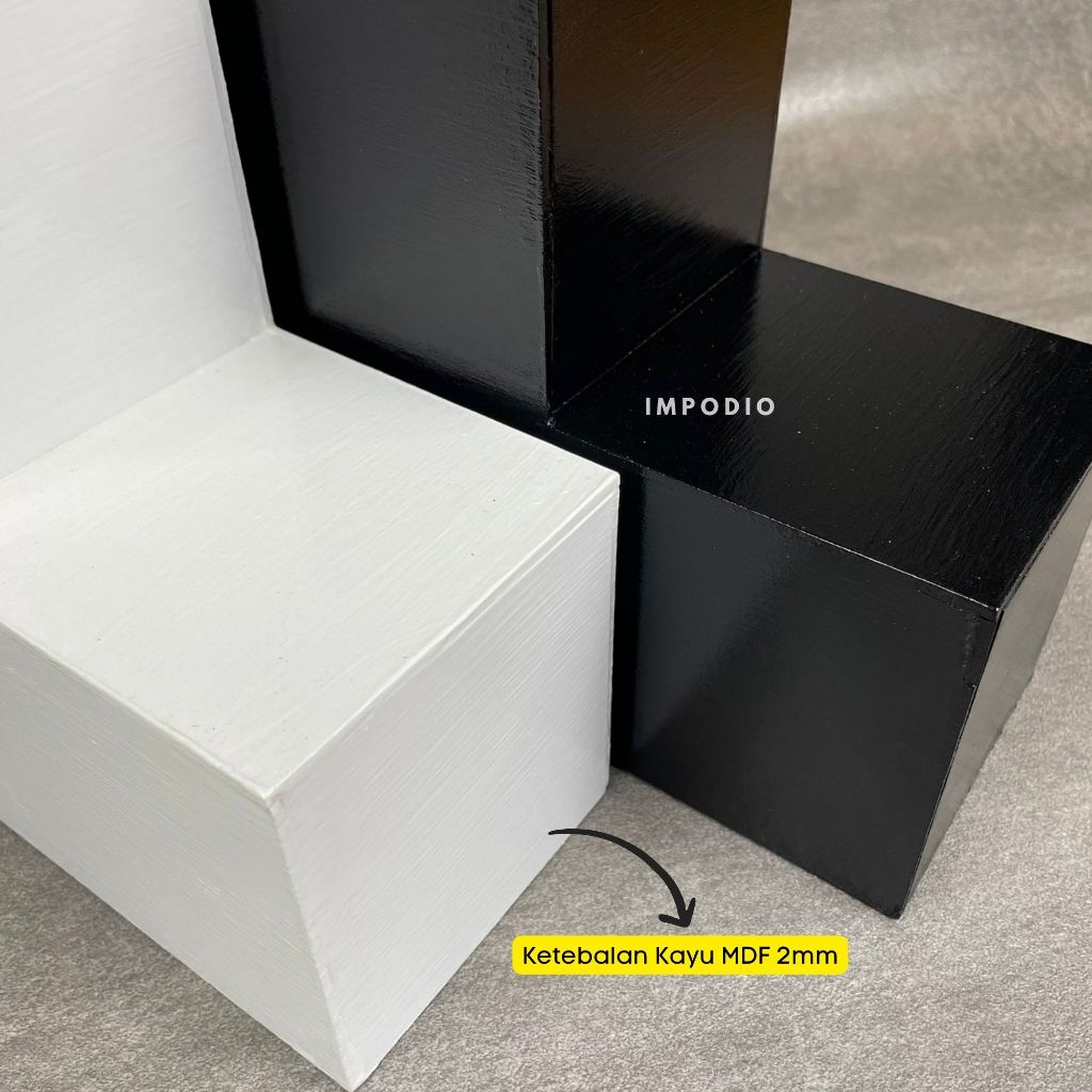 IMPODIO Tangga Podium Kayu Ukuran Jumbo - props foto / display barang