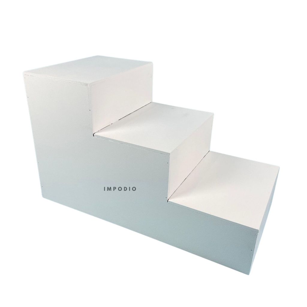 IMPODIO Tangga Podium Display Produk Tas Sepatu BIG SIZE - Properti Foto Produk