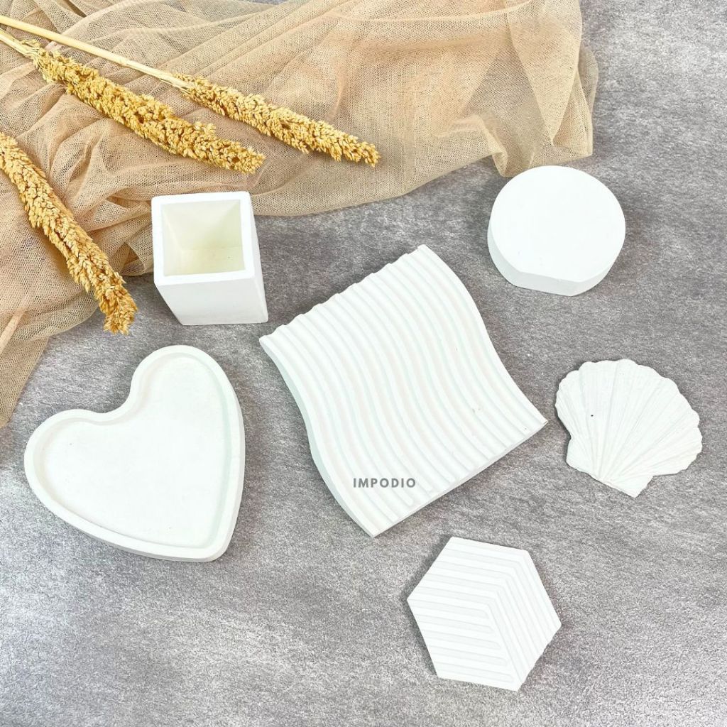 IMPODIO  Set Concrete Series Paket Hemat- Props Foto Semen Aesthetic