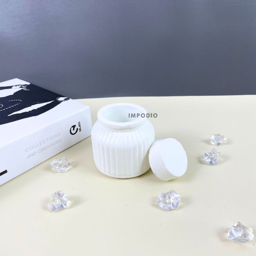 IMPODIO Mini Flower Vase Concrete Mini Nordic  Aesthetic berbagai variant-  Vas Bunga Dekorasi Meja Props Foto Produk