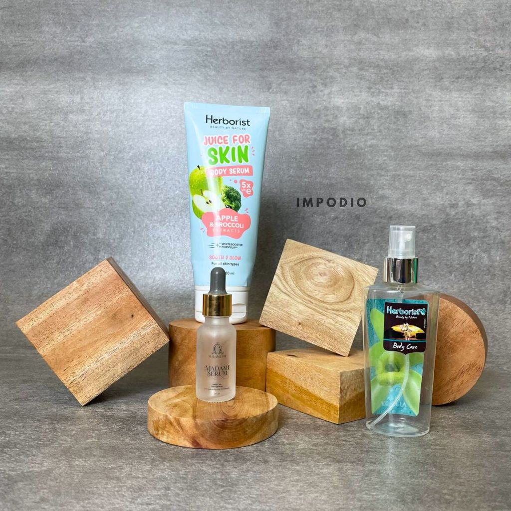 IMPODIO Paket Geometri Podium kayu - Props foto produk