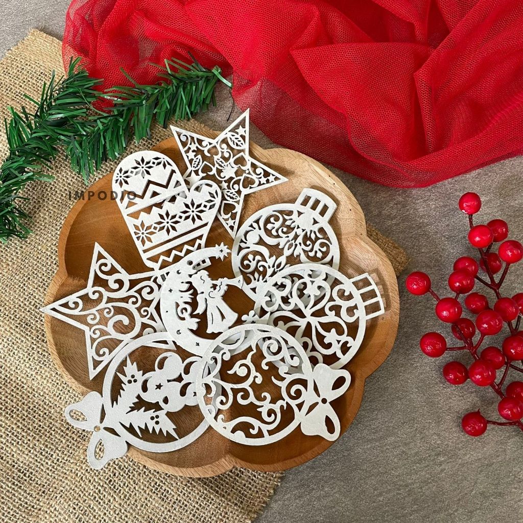 IMPODIO Gantungan ornamen natal - Props foto produk