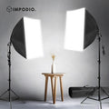 IMPODIO Paket lighting home studio 2 Softbox lighting lengkap super - detail produk