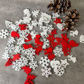 IMPODIO Aksesoris Natal Es Salju – Ice Flakes hiasan - Props photo - tampak samping