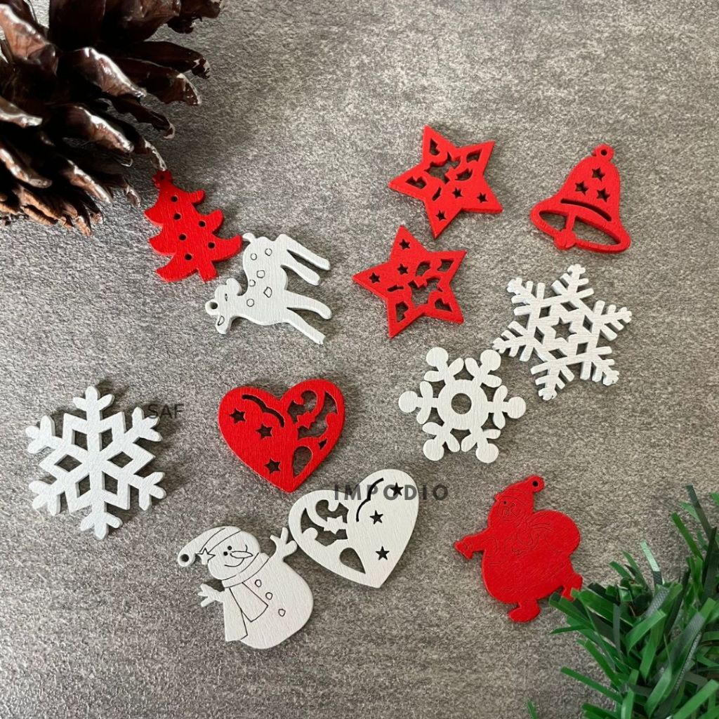 IMPODIO Aksesoris Natal Es Salju / Ice Flakes hiasan - Props photo