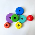 IMPODIO Kayu Warna warni bentuk Arch – donut - packaging