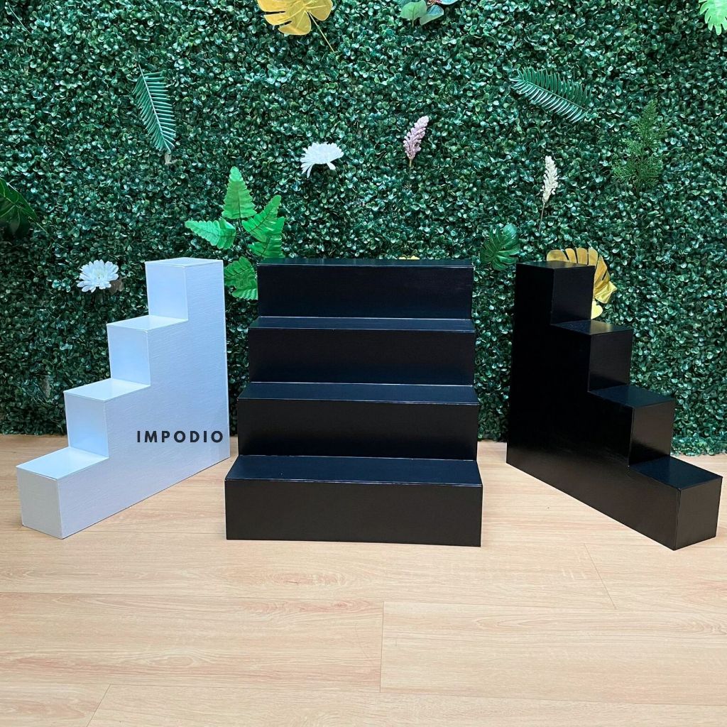 IMPODIO Tangga Podium Kayu Ukuran Jumbo - props foto / display barang