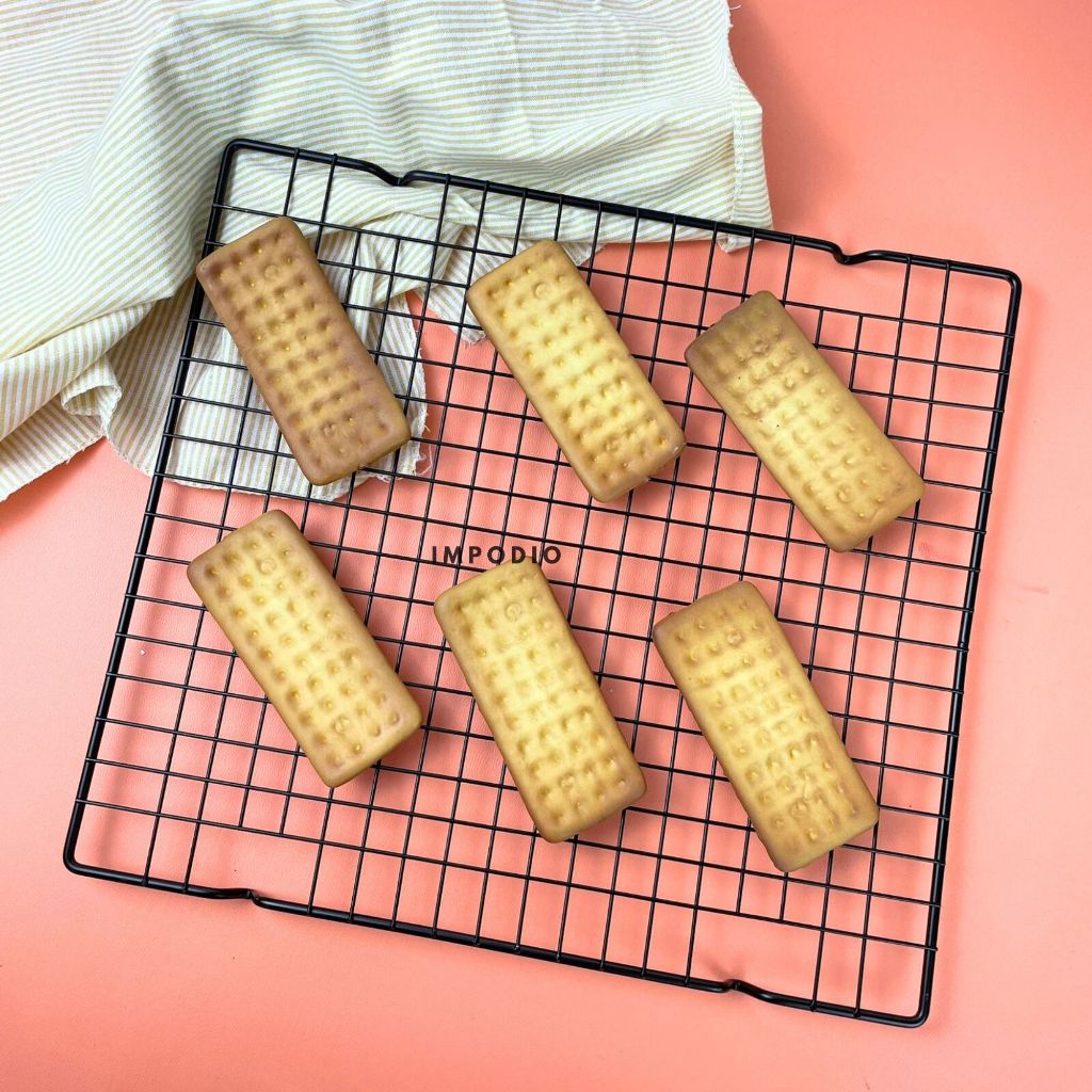IMPODIO Cookies Artificial Biskuit Palsu | Properti foto makanan realistis awet | Food styling pemotretan produk kafe