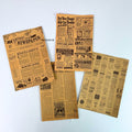 IMPODIO Kertas majalah jadul Paper vintage aesthetic Props foto jurnal - tampak samping