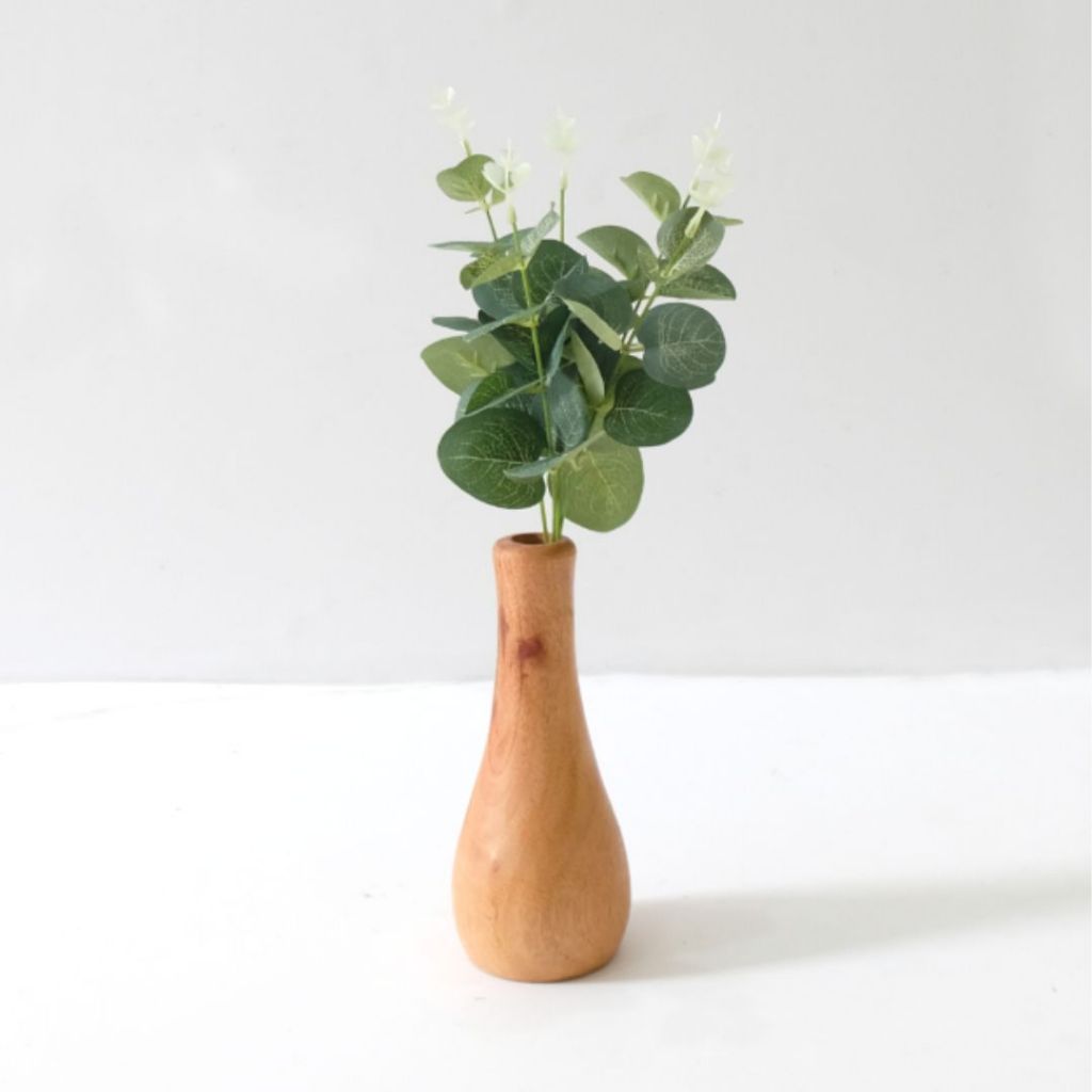Paket Vas Bunga kayu IMPODIO/Dekorasi meja ruang tamu